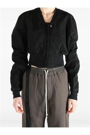 Giacca crop Flight Jkt nero RICK OWENS DRKSHDW | DS01F4721CVS09